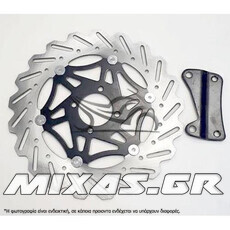 ΔΙΣΚΟΠΛΑΚΑ ΕΜΠΡΟΣ YAMAHA CRYPTON 300-58 OVERSIΖΕ RACING SHARK ΜΑΥΡΟ ΚΕΝΤΡΟ