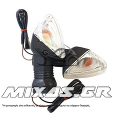 ΦΛΑΣ ΠΙΣΩ KAWASAKI Z-750/VERSYS-650/KLE NEO ΛΕΥΚΑ ΣΕΤ ROC