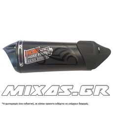 ΕΞΑΤΜΙΣΗ NOB1 SS DUALSOUND KAWASAKI ZX-130 ΜΑΥΡΗ