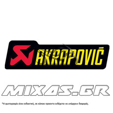 ΑΥΤΟΚΟΛΛΗΤΟ AKRAPOVIC 15,5X42CM ΜΑΥΡΟ ΜΕΓΑΛΟ