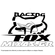 ΑΥΤΟΚΟΛΛΗΤΟ FOX RACING ΜΑΥΡΟ