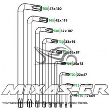 ΑΛΛΕΝ TORX 9ΤΜΧ (T10-T15-T20-T25-T27-T30-T40-T45-T50) LAMPA