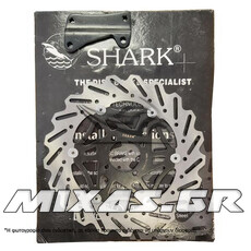 ΔΙΣΚΟΠΛΑΚΑ ΕΜΠΡΟΣ YAMAHA CRYPTON 300-58 OVERSIΖΕ RACING SHARK ΜΑΥΡΟ ΚΕΝΤΡΟ