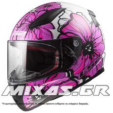 ΚΡΑΝΟΣ LS2 FF353.2 RAPID POPPIES ΚΛΕΙΣΤΟ ΡΟΖ