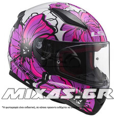 ΚΡΑΝΟΣ LS2 FF353.2 RAPID POPPIES ΚΛΕΙΣΤΟ ΡΟΖ