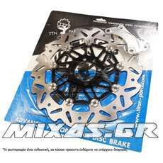 ΔΙΣΚΟΠΛΑΚΑ ΕΜΠΡΟΣ YAMAHA CRYPTON-X 135/105/110/115 ΜΑΥΡΟ ΚΕΝΤΡΟ ΜΕ ΑΝΤΑΠΤΟΡΑ ΜΑΡΓΑΡΙΤΑ TITAN