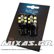 ΛΑΜΠΑ T20 19SMD 12-21-5 ΑΣΠΡΗ LED ΑΚΑΛΥΚΗ ΣΕΤ