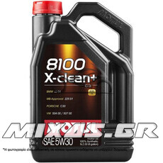 ΛΑΔΙ MOTUL 8100 X-CLEAN + 5W30 5L