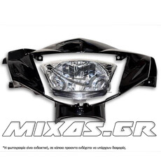 ΜΑΣΚΑ ΦΑΝΟΥ/ΜΕ ΦΑΝΑΡΙ YAMAHA CRYPTON-X 135 ΜΑΥΡΗ ΠΡΟΣΑΡΜΟΓΗΣ ROC