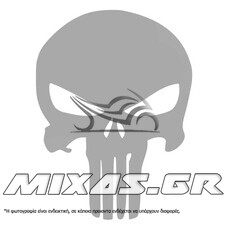 ΑΥΤΟΚΟΛΛΗΤΟ PUNISHER LOGO 9,2cmx7cm ΑΣΗΜΙ