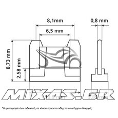 ΑΣΦΑΛΕΙΕΣ ΚΑΡΤΕΛΑ MICRO-LOW FUS 6 12/24V 10ΤΕΜ ΣΕΤ