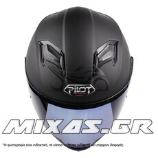 ΚΡΑΝΟΣ PILOT ALPHA SV (FULLFACE) ΜΑΥΡΟ ΜΑΤ + IRIDIUM GOLD VISOR