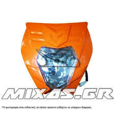 ΜΑΣΚΑ ENDURO ΜΕ ΦΑΝΑΡΙ YP-00-03 ΠΟΡΤΟΚΑΛΙ ROC