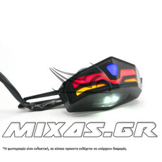 ΦΑΝΑΡΙ ΠΙΣΩ ΠΡΟΣΑΡΜΟΓΗΣ YAMAHA XT-660/MT-07/FZ6/XVS-650 LED ROC
