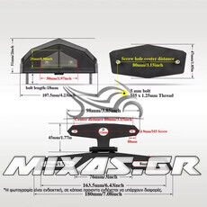 ΦΑΝΑΡΙ ΠΙΣΩ ΠΡΟΣΑΡΜΟΓΗΣ YAMAHA XT-660/MT-07/FZ6/XVS-650 LED ROC