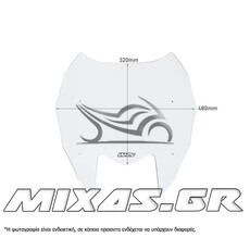ΠΑΡΜΠΡΙΖ/ΖΕΛΑΤΙΝΑ WRS YAMAHA T-MAX 560 (22-23) 32x48cm CLEAR
