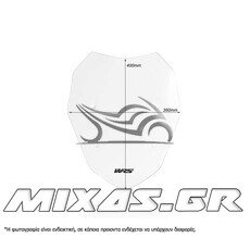ΠΑΡΜΠΡΙΖ/ΖΕΛΑΤΙΝΑ WRS YAMAHA BMW S1000 XR (15-19) 40x35cm CLEAR