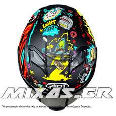 ΚΡΑΝΟΣ PILOT ALPHA SV FUTURE EXPRESS BASALT (FULLFACE) ΜΑΥΡΟ + ΦΙΜΕ ΖΕΛΑΤΙΝΑ