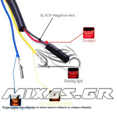 ΦΑΝΑΡΙ ΠΙΣΩ HONDA CBR 600/1000RR (03-06) LED ΦΙΜΕ (ΜΕ ΦΛΑΣ) ROC
