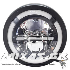 ΦΑΝΑΡΙ ΕΜΠΡΟΣ UNIVERSAL 16CM ΣΤΡΟΓΓΥΛΟ LED