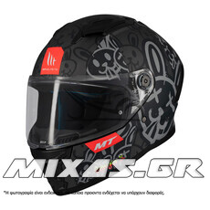 ΚΡΑΝΟΣ MT ΚΛΕΙΣΤΟ (FULLFACE) STINGER 2 ECE 22.06 RAM F1 ΜΑΥΡΟ ΜΑΤ