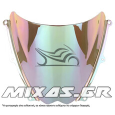 ΠΑΡΜΠΡΙΖ/ΖΕΛΑΤΙΝΑ DOUBLE BUBBLE SUZUKI GSX-R 1000 (07-08) ΙΡΙΔΙΟΥ ΧΡΥΣΗ MS-PARTS