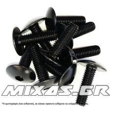 ΒΙΔΕΣ ΑΛΟΥΜΙΝΙΟΥ 6X30mm ΜΑΥΡΕΣ ΣΕΤ TAIW