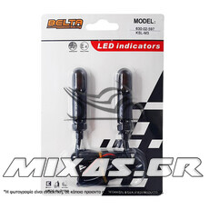 ΦΛΑΣ UNIVERSAL MINI ΜΑΥΡΟ 3LED ΑΔΙΑΒΡΟΧΟ