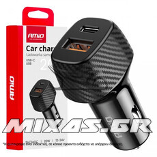 ΦΟΡΤΙΣΤΗΣ ΑΝΑΠΤΗΡΑ 2ΘΥΡΕΣ USB-A/USB-C QUIK CHARGE 20W 04282