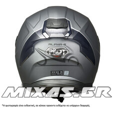 ΚΡΑΝΟΣ PILOT ALPHA SV (FULLFACE) ΑΝΘΡΑΚΙ ΜΑΤ + ΦΙΜΕ ΖΕΛΑΤΙΝΑ