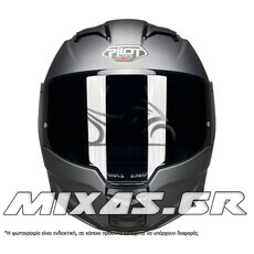 ΚΡΑΝΟΣ PILOT ALPHA SV (FULLFACE) ΑΝΘΡΑΚΙ ΜΑΤ + ΦΙΜΕ ΖΕΛΑΤΙΝΑ