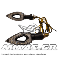 ΦΛΑΣ CH-1030 SEQUNENTIAL LED ΜΑΥΡΑ ΑΣΠΡΑ SHARK