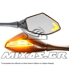 ΚΑΘΡΕΠΤΕΣ ΓΙΑ ΦΕΡΙΝΓΚ ΜΕ ΦΛΑΣ HONDA/SUZUKI/KAWASAKI ΜΑΥΡΟΙ ΣΕΤ 2ΤΜΧ MS-PARTS