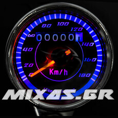 ΚΟΝΤΕΡ UNIVERSAL (ΑΝΑΛΟΓΙΚΟ) RETRO STYLE ΜΕ LED ΦΩΤΙΣΜΟ 180kmh MS-PARTS