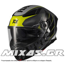 ΚΡΑΝΟΣ AXXIS ΚΛΕΙΣΤΟ (FULLFACE) PANTHER SV ECE 22.06 FLIGHT C3 ΜΑΥΡΟ/ΚΙΤΡΙΝΟ MAT