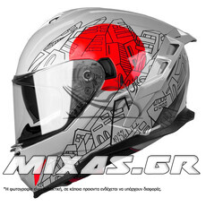 ΚΡΑΝΟΣ PILOT CORSAIR SV CITY (FULLFACE) ΓΚΡΙ + PINLOCK