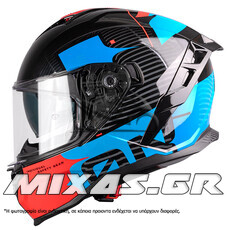 ΚΡΑΝΟΣ PILOT CORSAIR SV ON  (FULLFACE) ΜΑΥΡΟ/ΜΠΛΕ/ΚΟΚΚΙΝΟ + PINLOCK