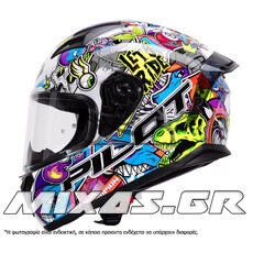 ΚΡΑΝΟΣ PILOT FLEX ΚΛΕΙΣΤΟ (FULLFACE) STREETBOMB ECE 22.06 ΑΣΠΡΟ