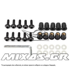 ΒΙΔΕΣ ΖΕΛΑΤΙΝΑΣ ΜΕ ΛΑΣΤΙΧOΠΑΞΙΜΑΔΟ 10ΤΜΧ M5 ΜΑΥΡΕΣ MS-PARTS