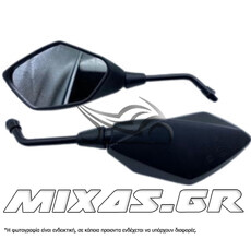 ΚΑΘΡΕΠΤΕΣ HONDA QY1170 10MM KAWASAKI VERSYS-650/Z-750 ΠΟΛΥΓΩΝΙΚΟΙ ΜΑΥΡΟΙ ΣΕΤ ROC