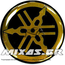 ΑΥΤΟΚΟΛΛΗΤΟ ΣΗΜΑ ΚΡΥΣΤΑΛΛΟ YAMAHA 4,5cm ΜΕΓΑΛΟ ΧΡΥΣΟ ΓΝΗΣΙΟ