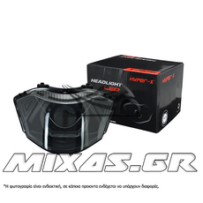 ΦΑΝΑΡΙ ΕΜΠΡΟΣ YAMAHA CRYPTON-X 135 LΕD ANGEL EYES 3D ΦΙΜΕ ΜΠΛΕ HYPER-X