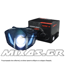 ΦΑΝΑΡΙ ΕΜΠΡΟΣ YAMAHA CRYPTON-X 135 LED ΦΙΜΕ VENOM ΜΠΛΕ HYPER-X