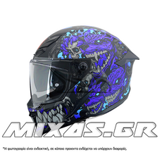 ΚΡΑΝΟΣ XVX ΚΛΕΙΣΤΟ (FULLFACE) VADER RS-400 GATEKEEPER PURPLE