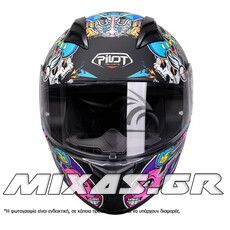 ΚΡΑΝΟΣ PILOT FLEX ΚΛΕΙΣΤΟ (FULLFACE) STREETBOMB ECE 22.06 ΜΑΥΡΟ/ΚΟΚΚΙΝΟ