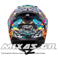 ΚΡΑΝΟΣ PILOT FLEX ΚΛΕΙΣΤΟ (FULLFACE) STREETBOMB ECE 22.06 ΜΑΥΡΟ/ΚΟΚΚΙΝΟ