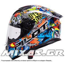 ΚΡΑΝΟΣ PILOT FLEX ΚΛΕΙΣΤΟ (FULLFACE) STREETBOMB ΜΑΥΡΟ/ΚΙΤΡΙΝΟ