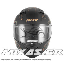 ΚΡΑΝΟΣ NOX ΚΛΕΙΣΤΟ (FULLFACE) SPRING N402 ECE 22.06 ΜΑΥΡΟ/ΧΡΥΣΟ ΜΑΤ