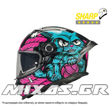 ΚΡΑΝΟΣ MT ΚΛΕΙΣΤΟ (FULLFACE) BRAKER SV THE KING B8 ΜΑΥΡΟ/ΜΠΛΕ/ΦΟΥΞΙΑ