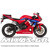 ΚΟΥΣΤΟΥΜΙ (FAIRING SET) HONDA CBR 600RR (2013-2024) 22ΤΜΧ